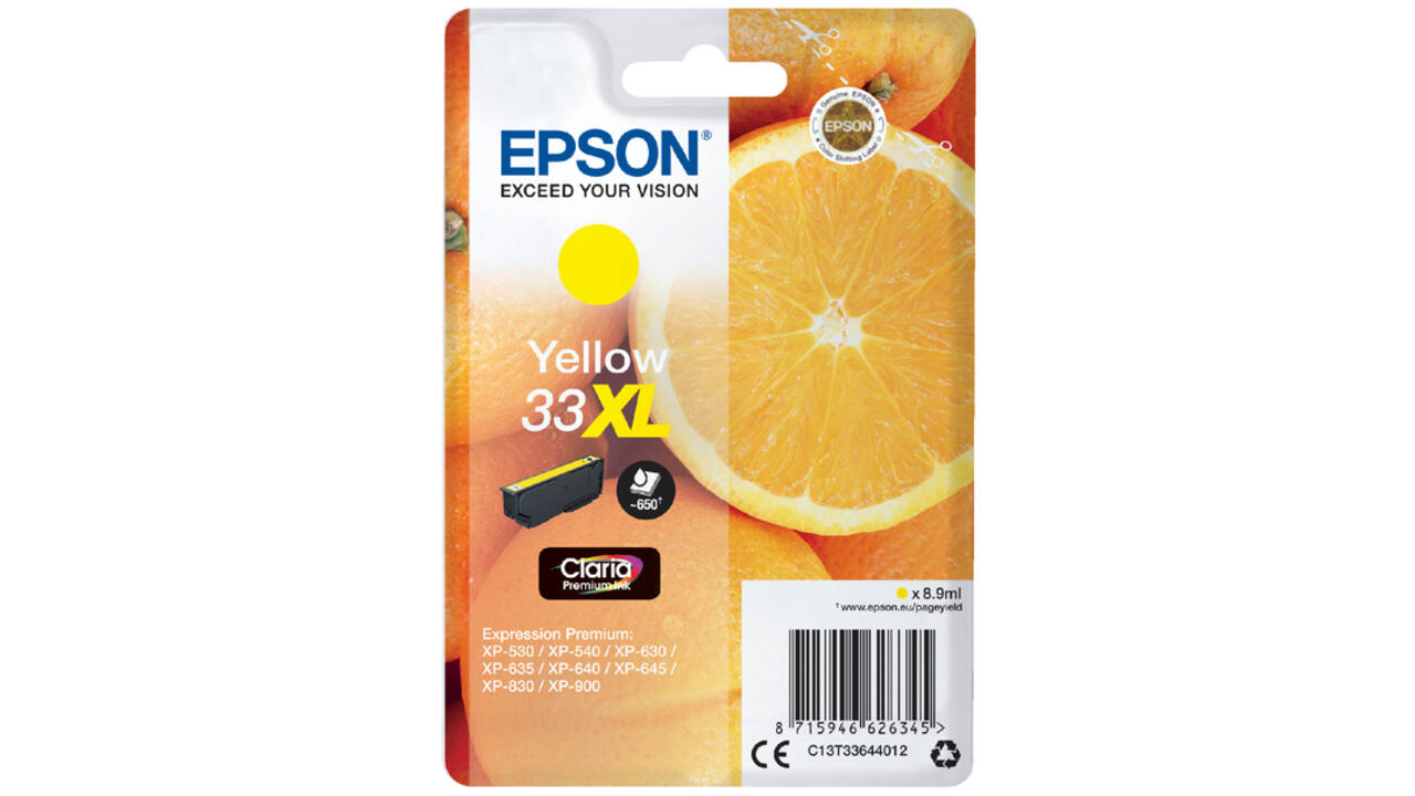 Inktcartridge Epson 33XL T3364 geel