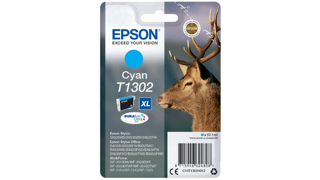 Inktcartridge Epson T1302 blauw