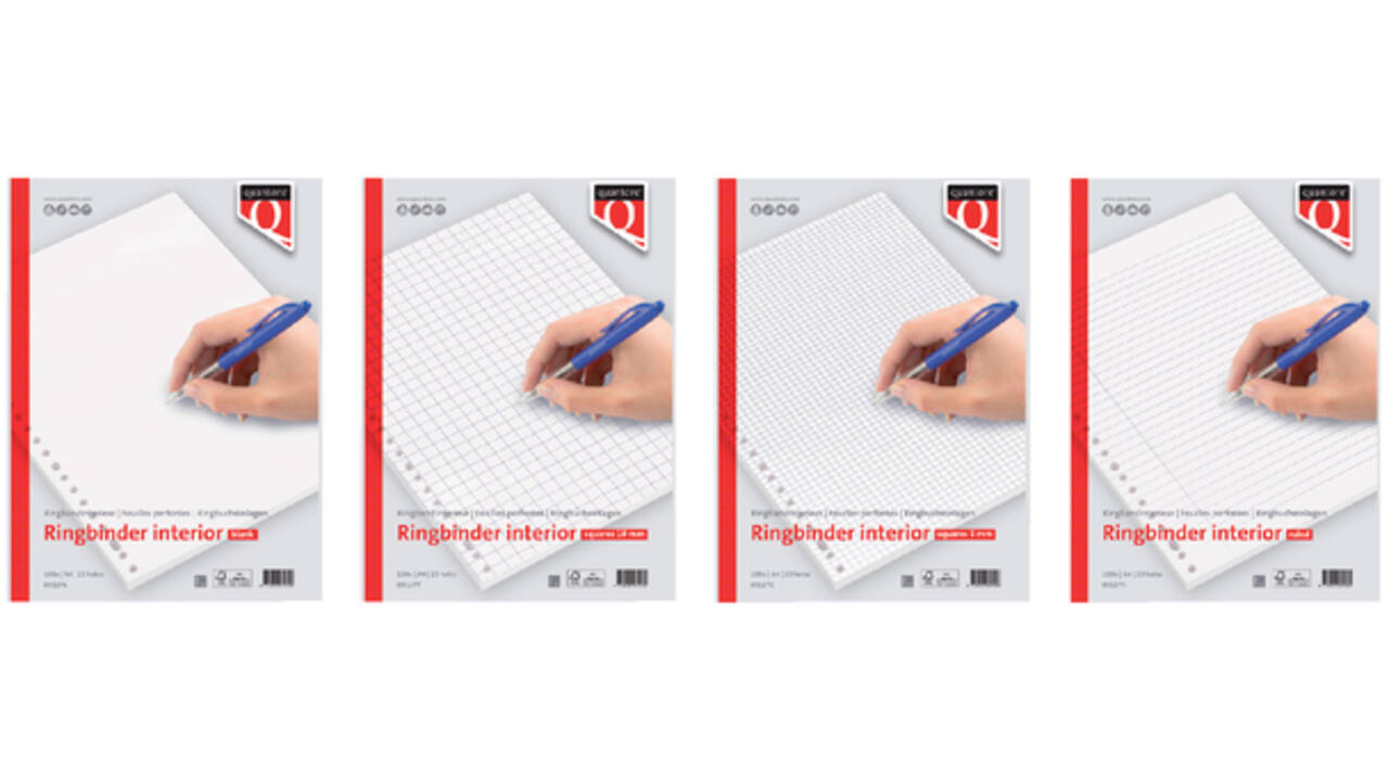 Interieur Quantore A4 23-gaats ruit 10mm 100vel
