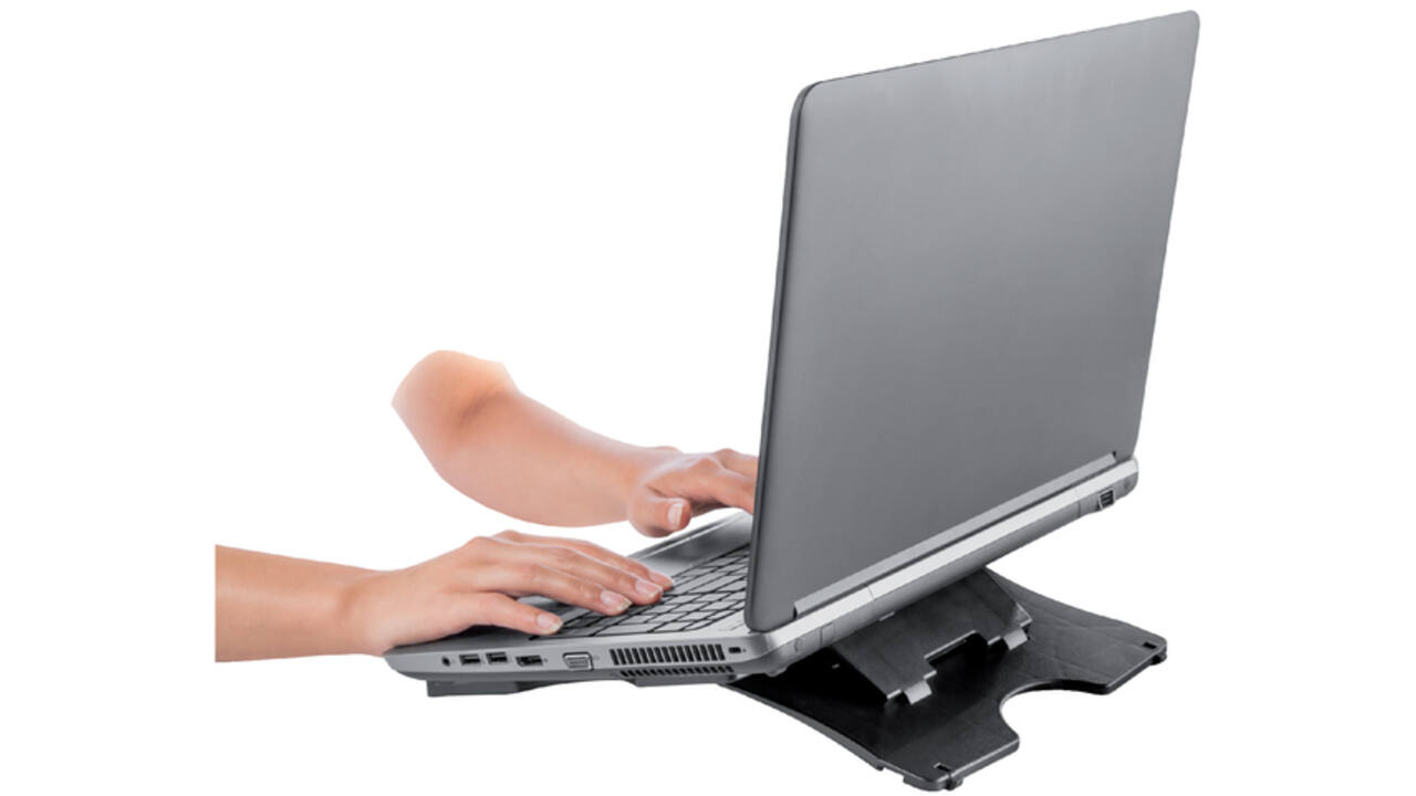 Laptopstandaard Quantore verstelbaar antraciet