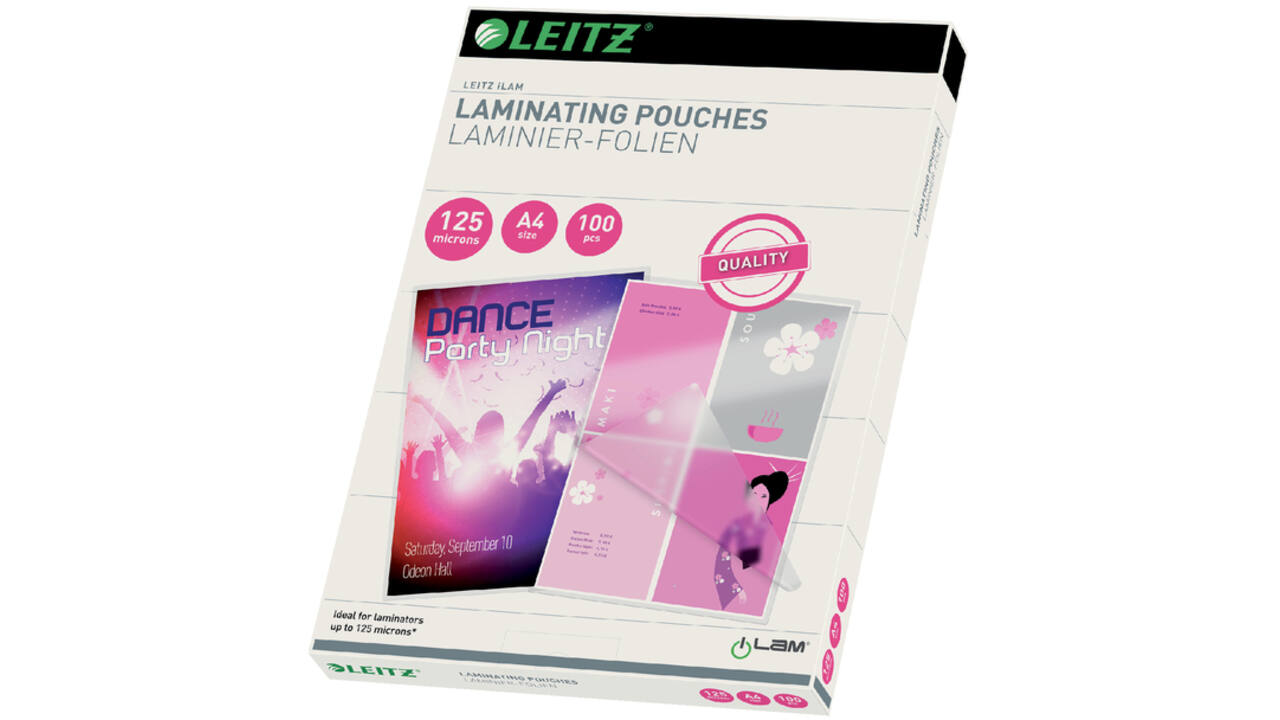 Lamineerhoes Leitz iLAM A4 2x125micron EVA 100stuks