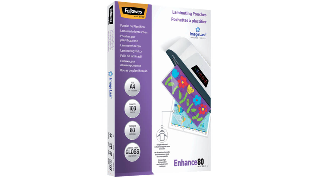 Lamineerhoes Fellowes A4 2x80micron glans 100stuks