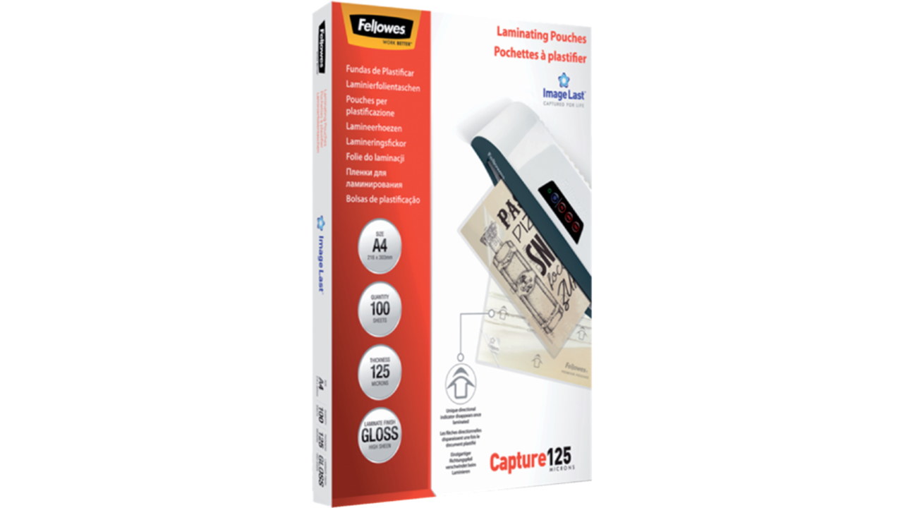 Lamineerhoes Fellowes A4 2x125micron glans 100stuks