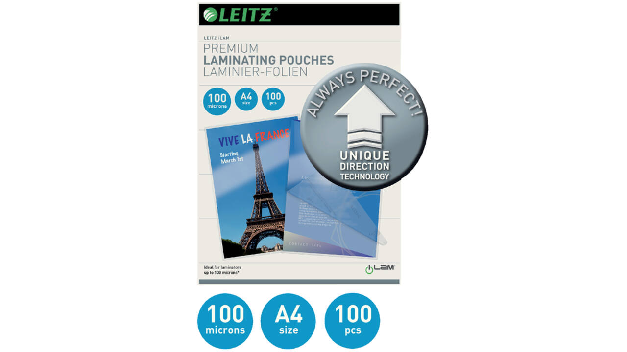 Lamineerhoes Leitz iLAM A4 2x100micron 100stuks