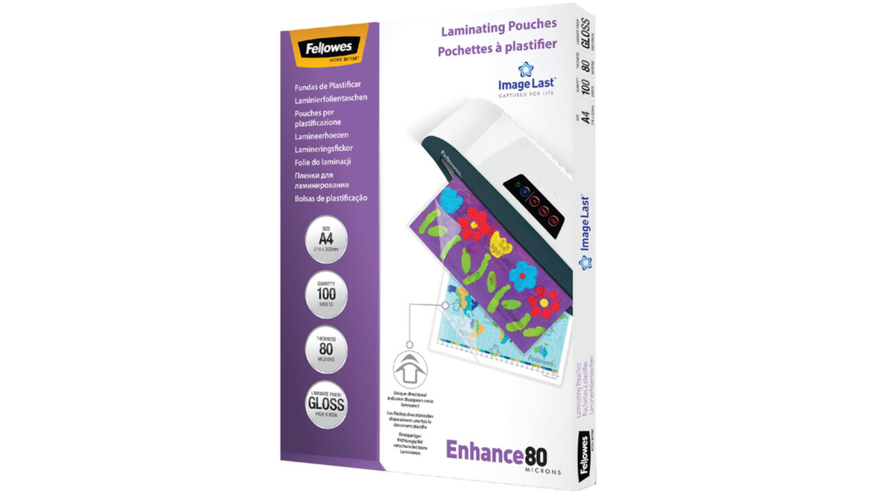 Lamineerhoes Fellowes A4 2x80micron glans 100stuks