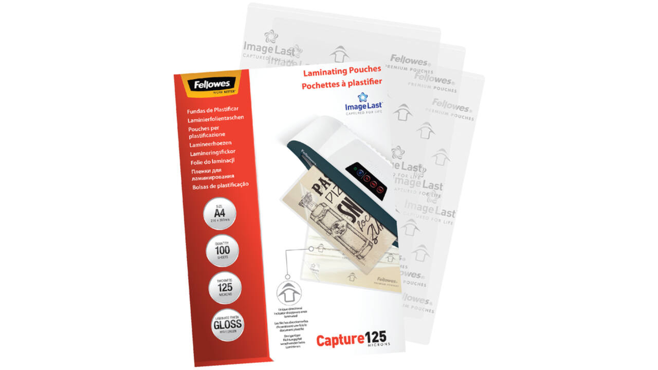 Lamineerhoes Fellowes A4 2x125micron glans 100stuks