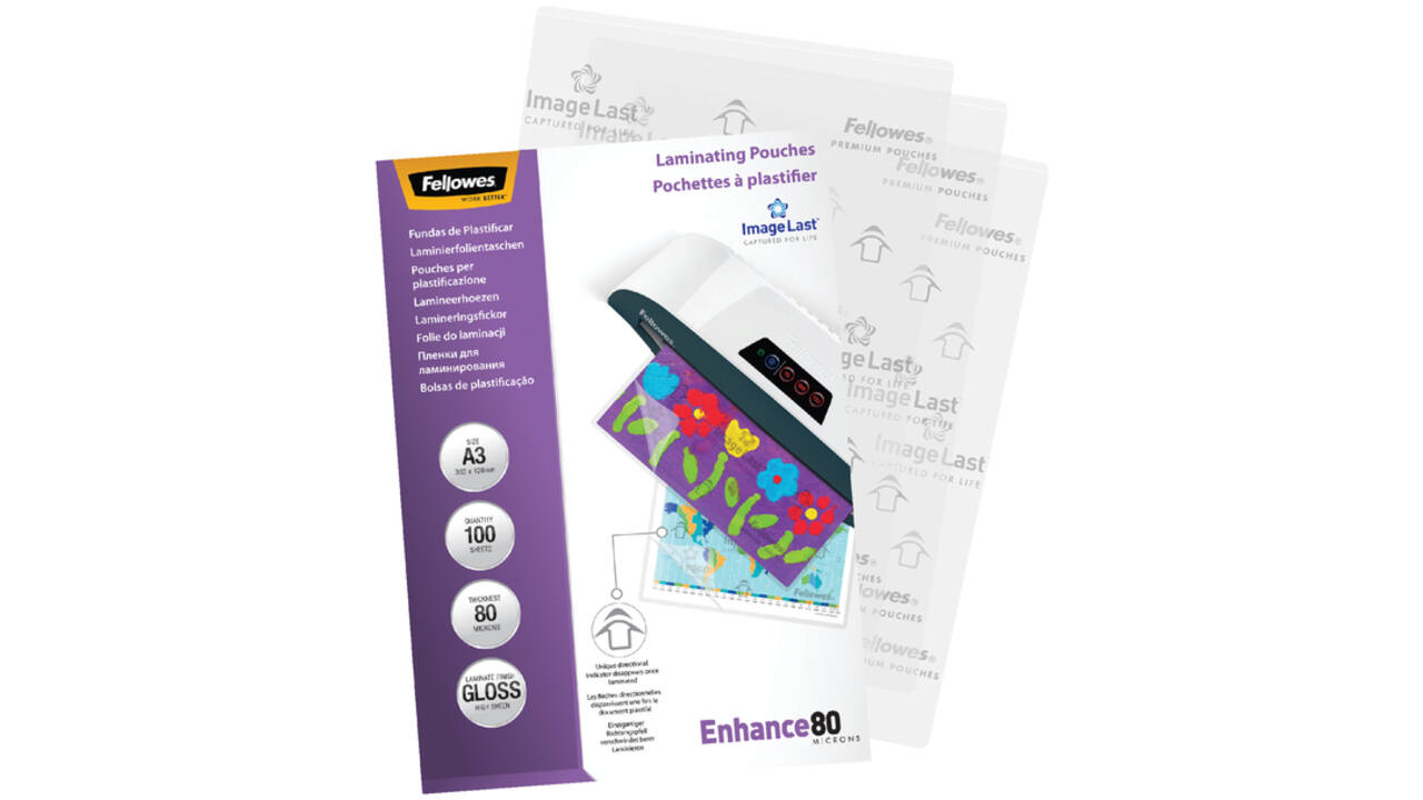 Lamineerhoes Fellowes A3 2x80micron glans 100stuks