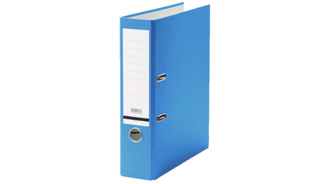 Ordner Qbasic A4 80mm karton blauw