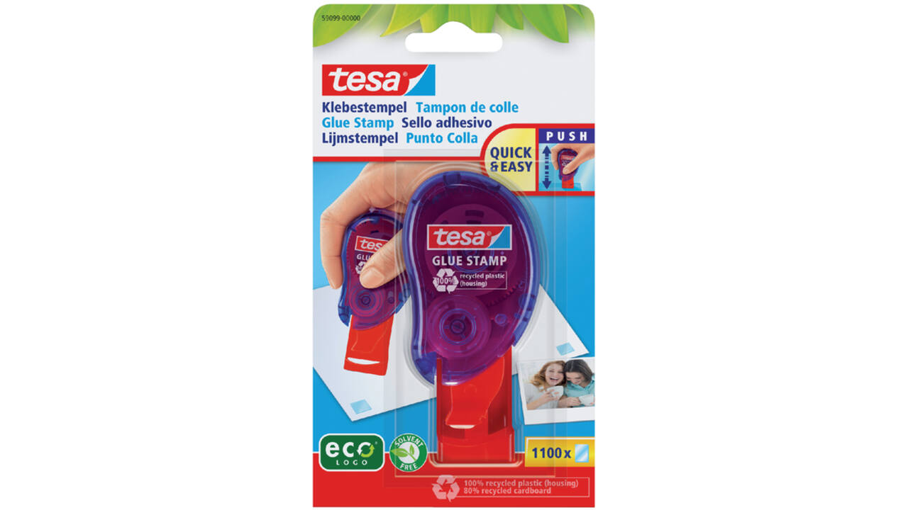 Lijmstempel tesa® transparant