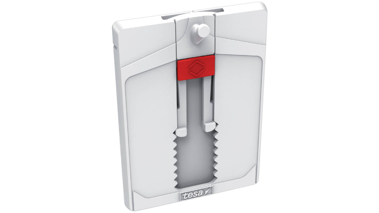 Klevende spijker tesa® behang en pleisterwerk 2kg verstelbaar wit 2 stuks