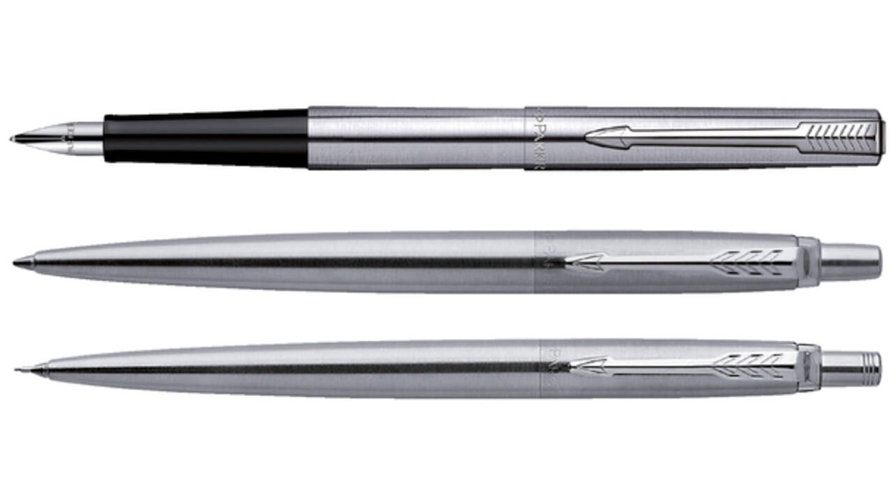 Vulpotlood Parker Jotter stainless steel CT 0.5mm HB
