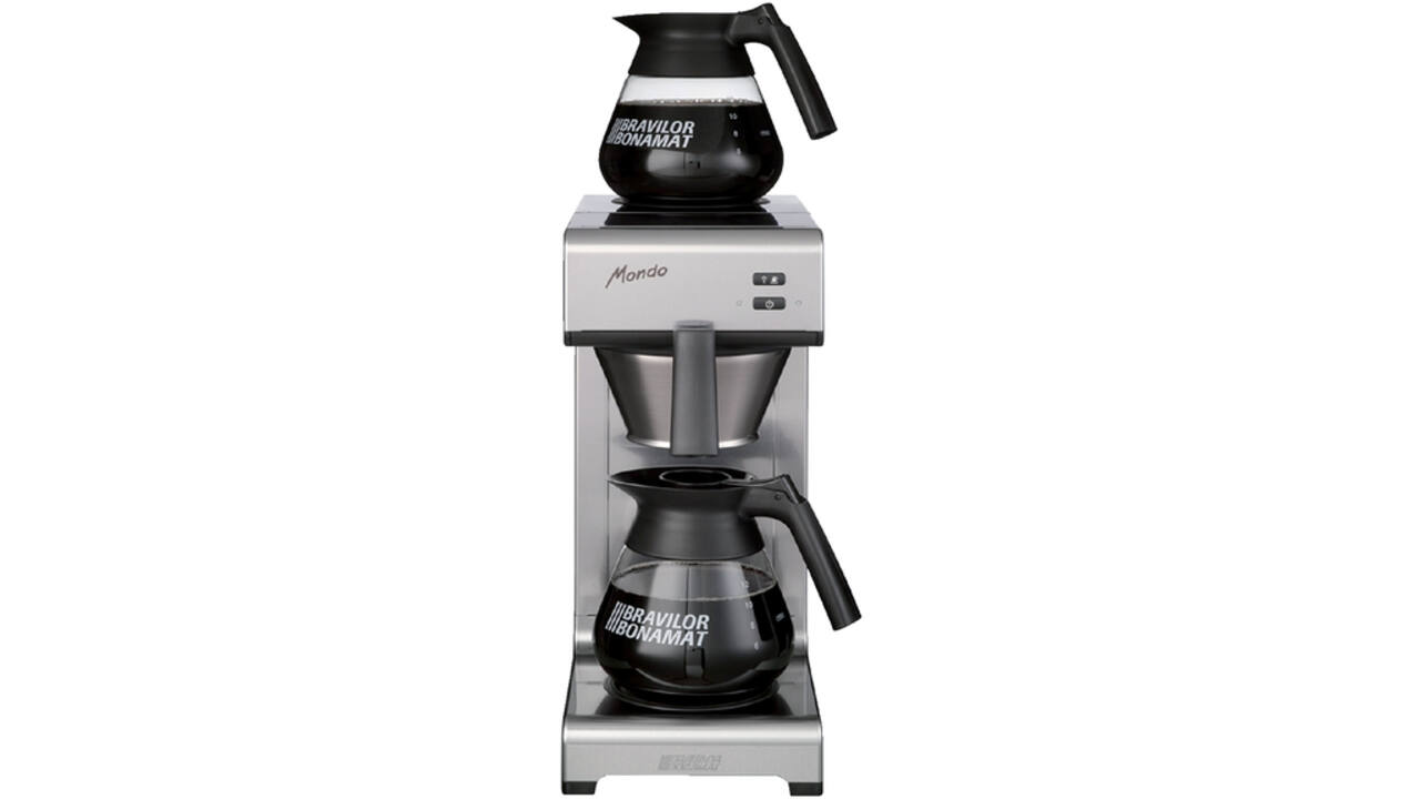 Koffiezetapparaat Bravilor Mondo inclusief 2 glazen kannen