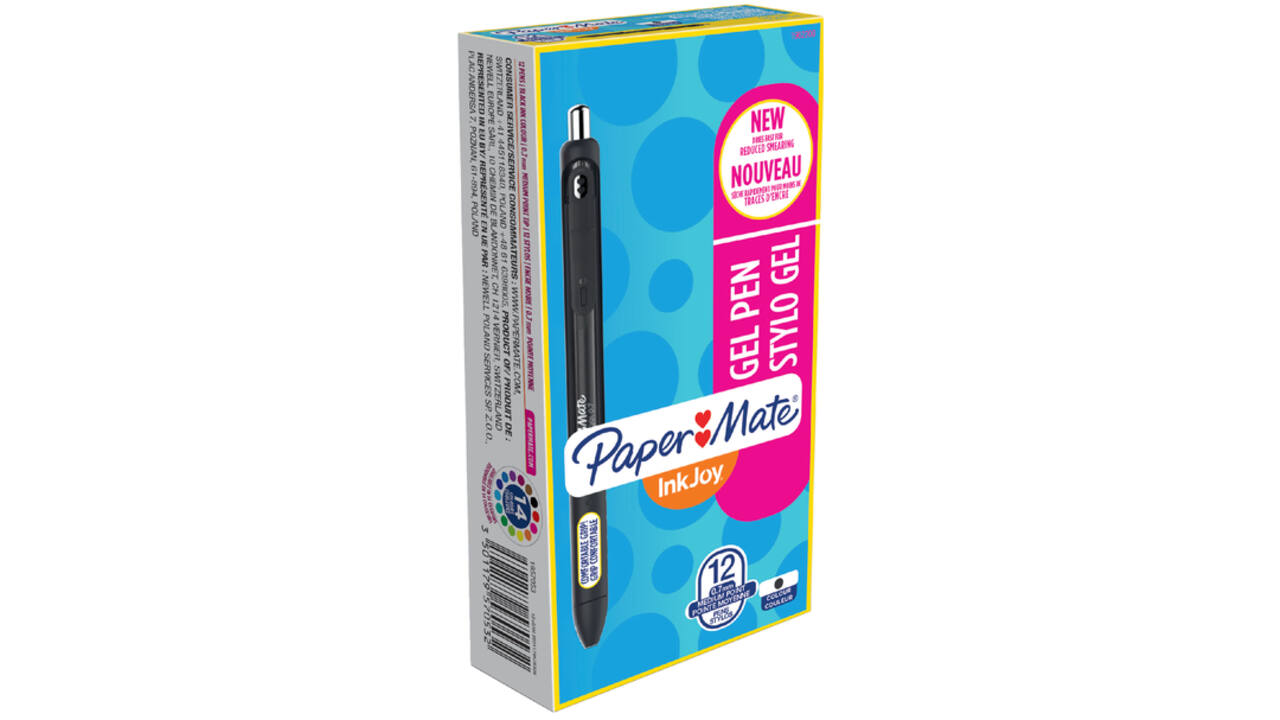 Gelschrijver Paper Mate Inkjoy medium zwart