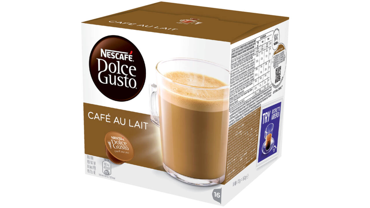 Koffiecups Dolce Gusto Cafe au Lait 16 stuks