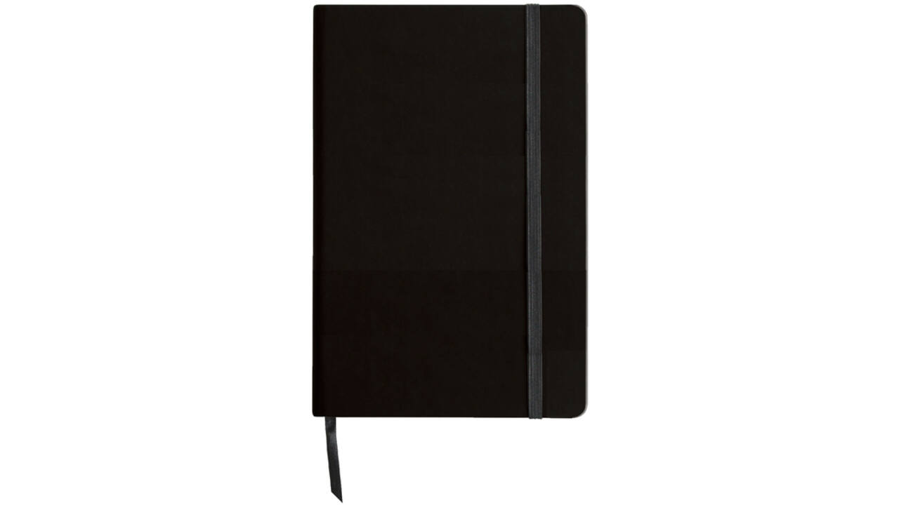 Notitieboek Quantore A6 lijn 192blz 80gr zwart