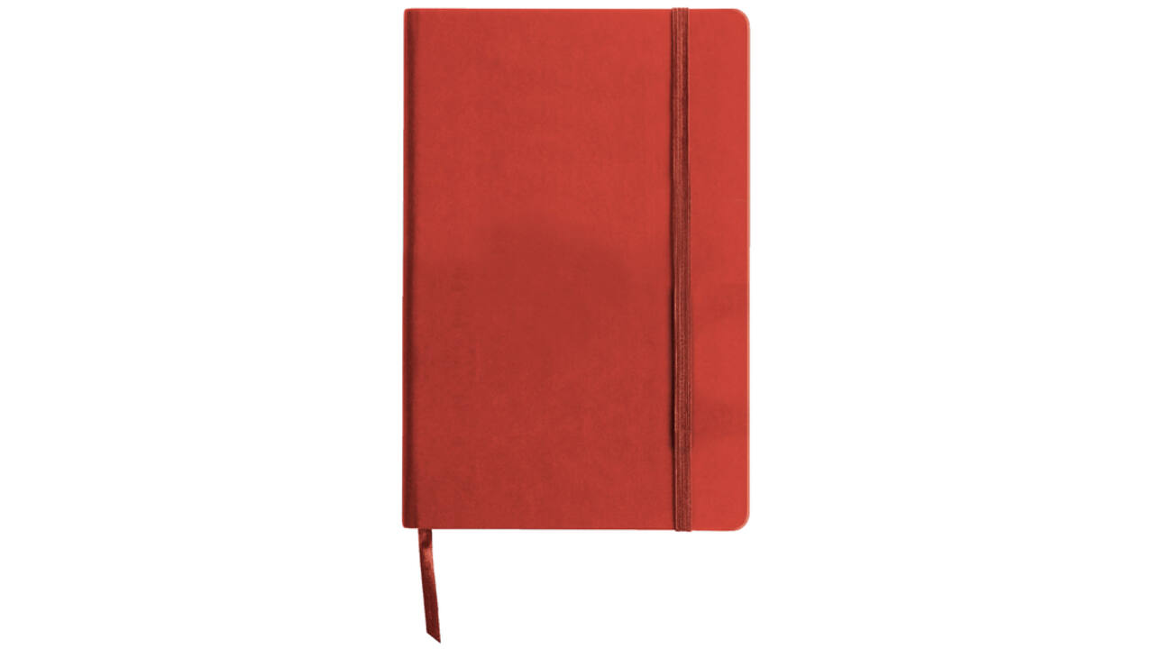 Notitieboek Quantore A5 lijn 192blz 80gr rood