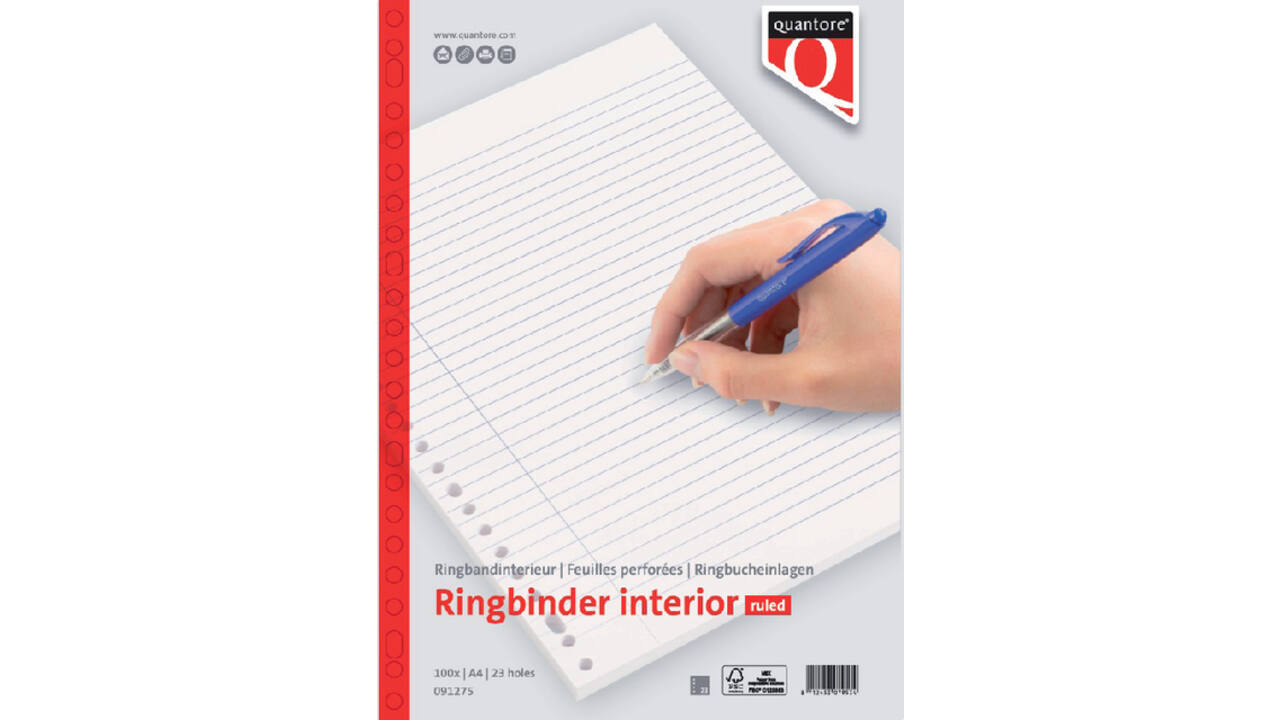 Interieur Quantore A4 23-gaats lijn 100vel