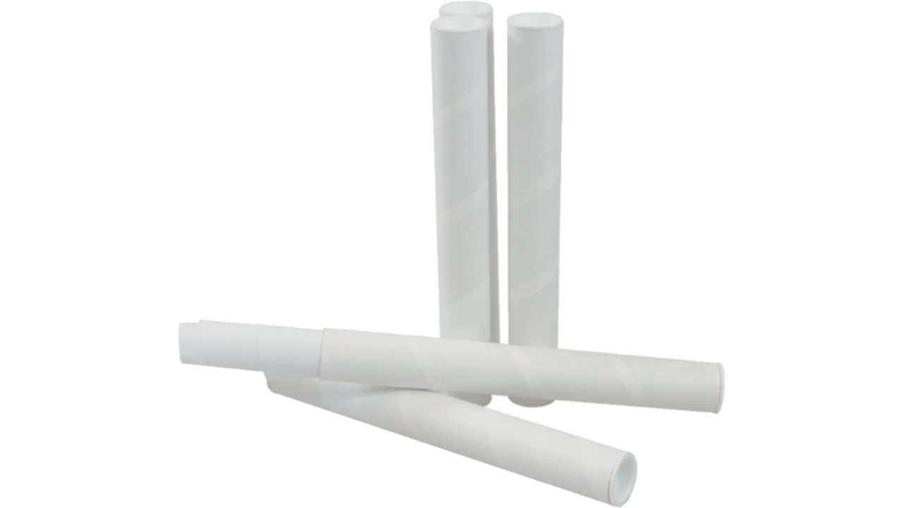 Verzendkoker CleverPack A3 330x29.7x1.2 met doppen wit pak à 20 stuks