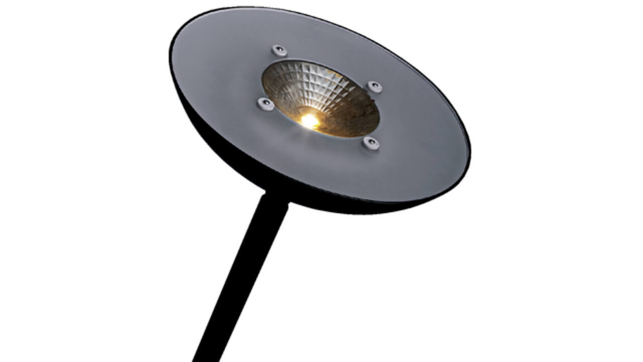 Vloerlamp Hansa led First zwart staal