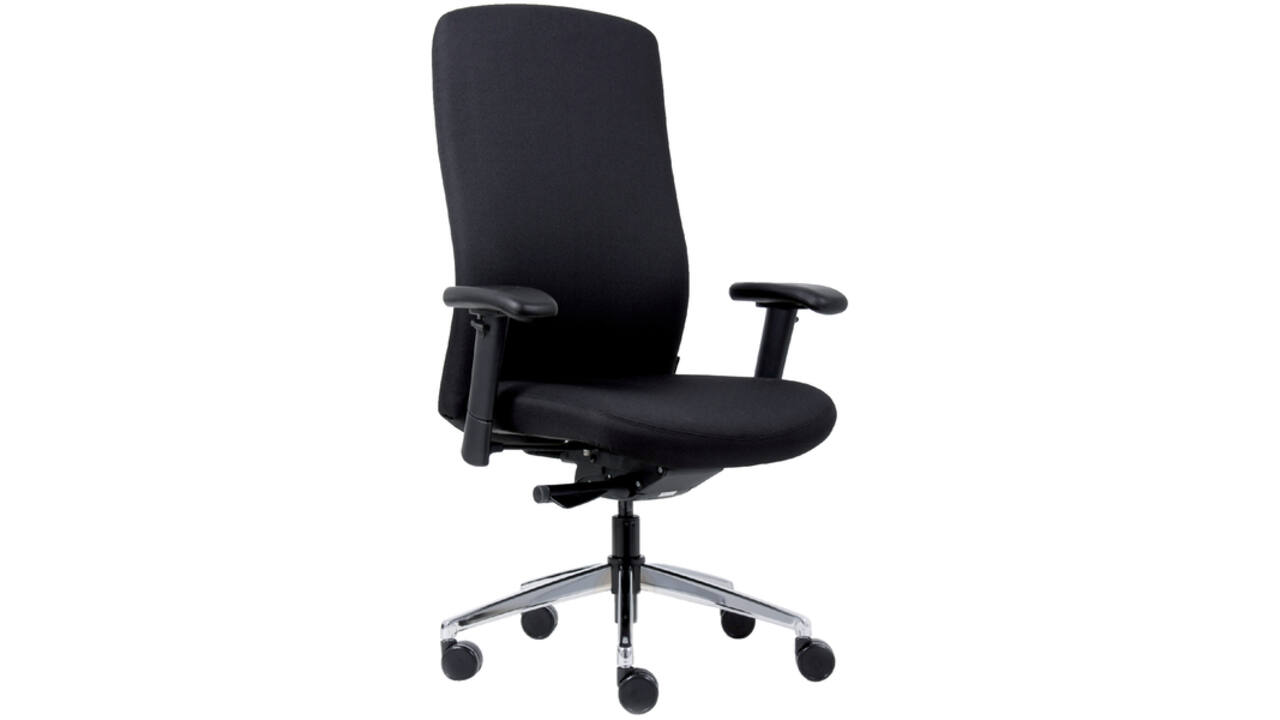 Bureaustoel Euroseats Heavy Duty zwart