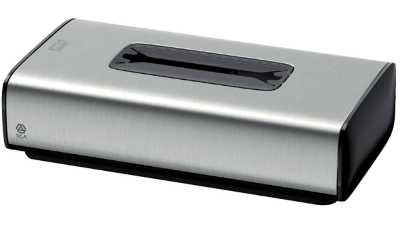 Facial tissues dispenser Tork F1 één-per-keer-dosering rvs 460013