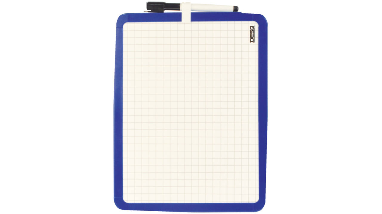 Whiteboard Desq 21X28cm tweezijdig magnetisch
