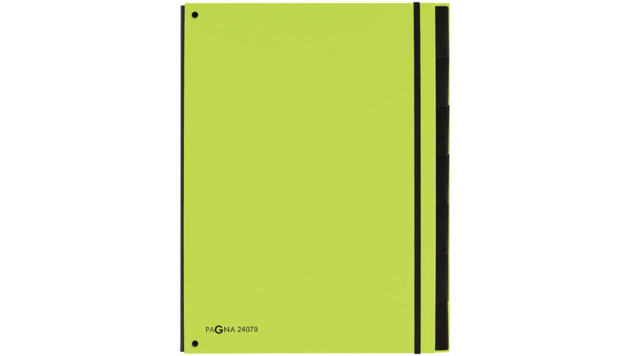 Sorteermap Pagna Trend A4 7 tabs appelgroen