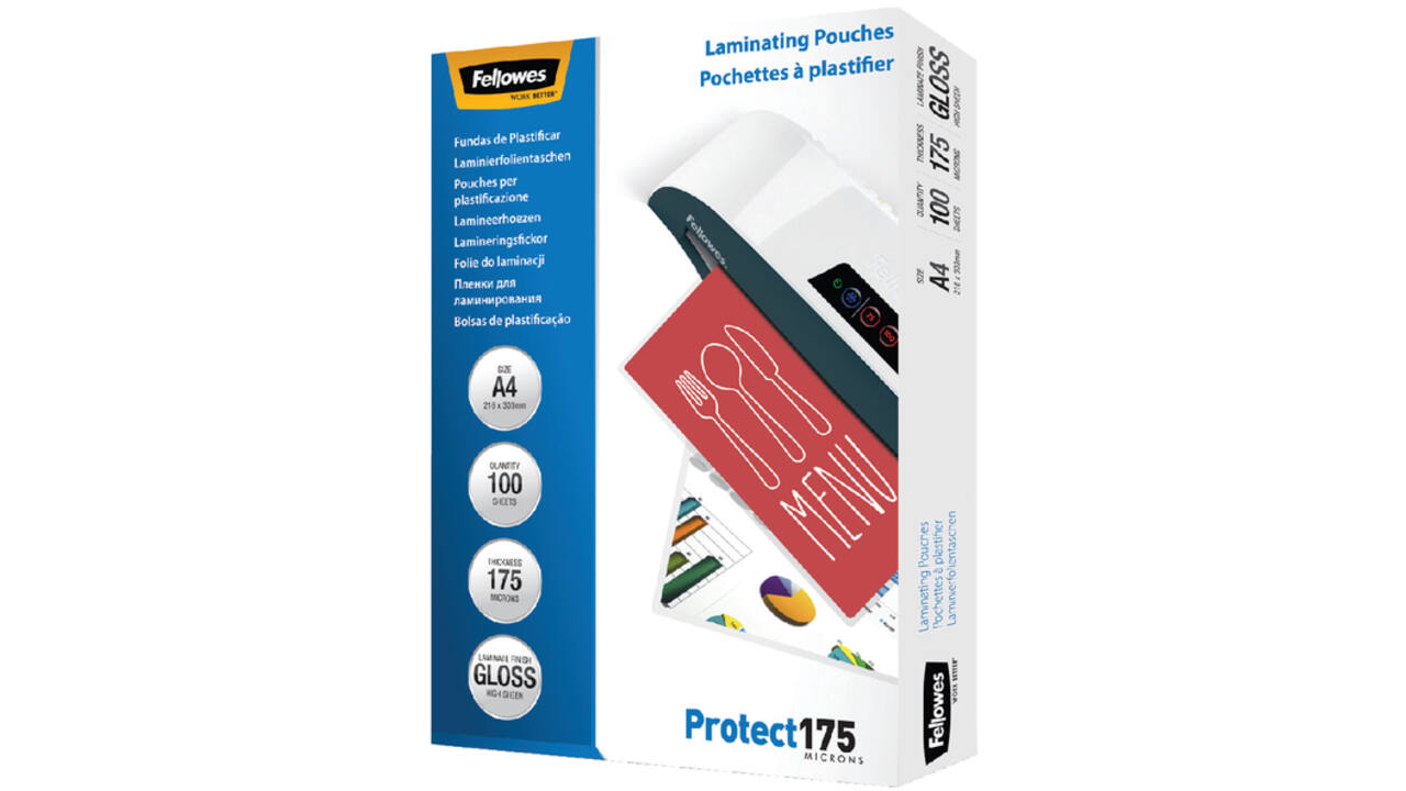 Lamineerhoes Fellowes A4 2x175micron glans 100stuks