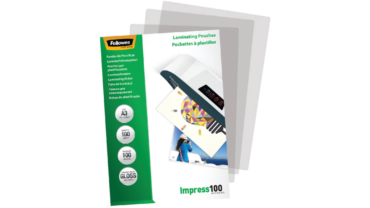 Lamineerhoes Fellowes A3 2x100micron glans 100stuks