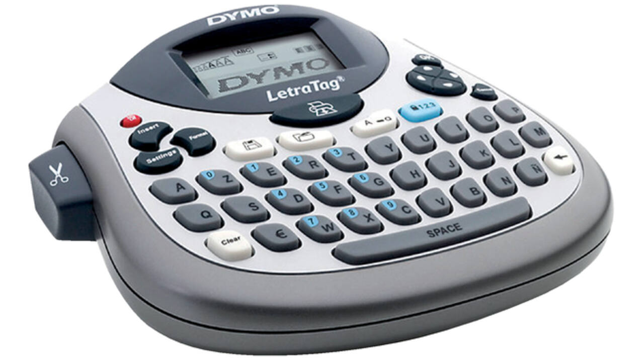 Labelprinter Dymo LetraTag 100T draagbaar azerty 12mm zilver