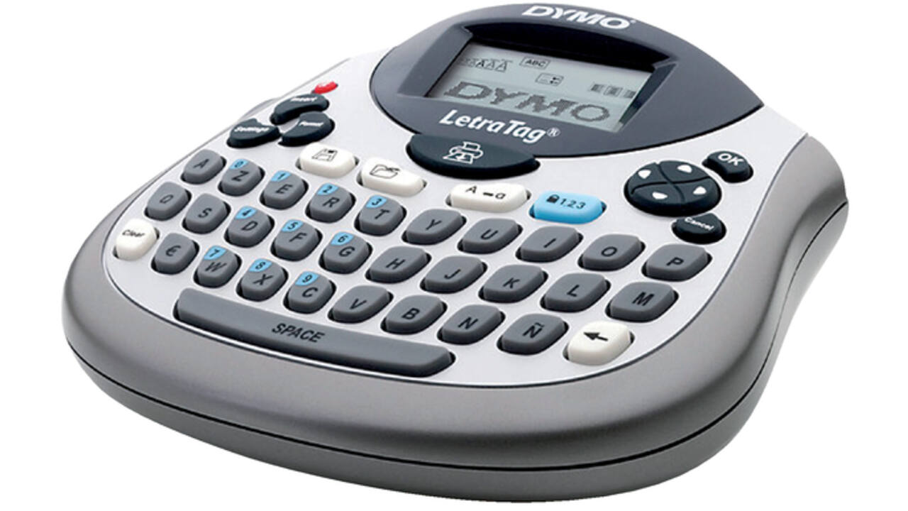 Labelprinter Dymo LetraTag 100T draagbaar azerty 12mm zilver