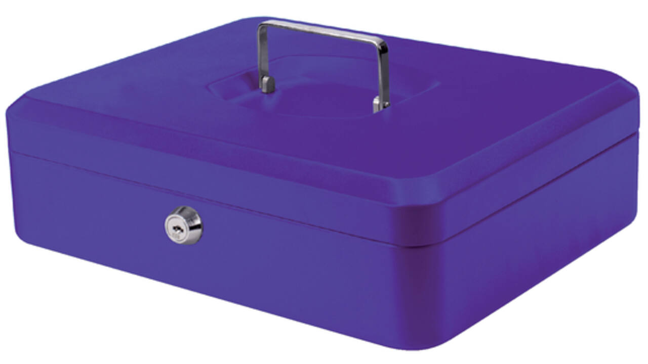 Geldkist Pavo 300x240x90mm blauw
