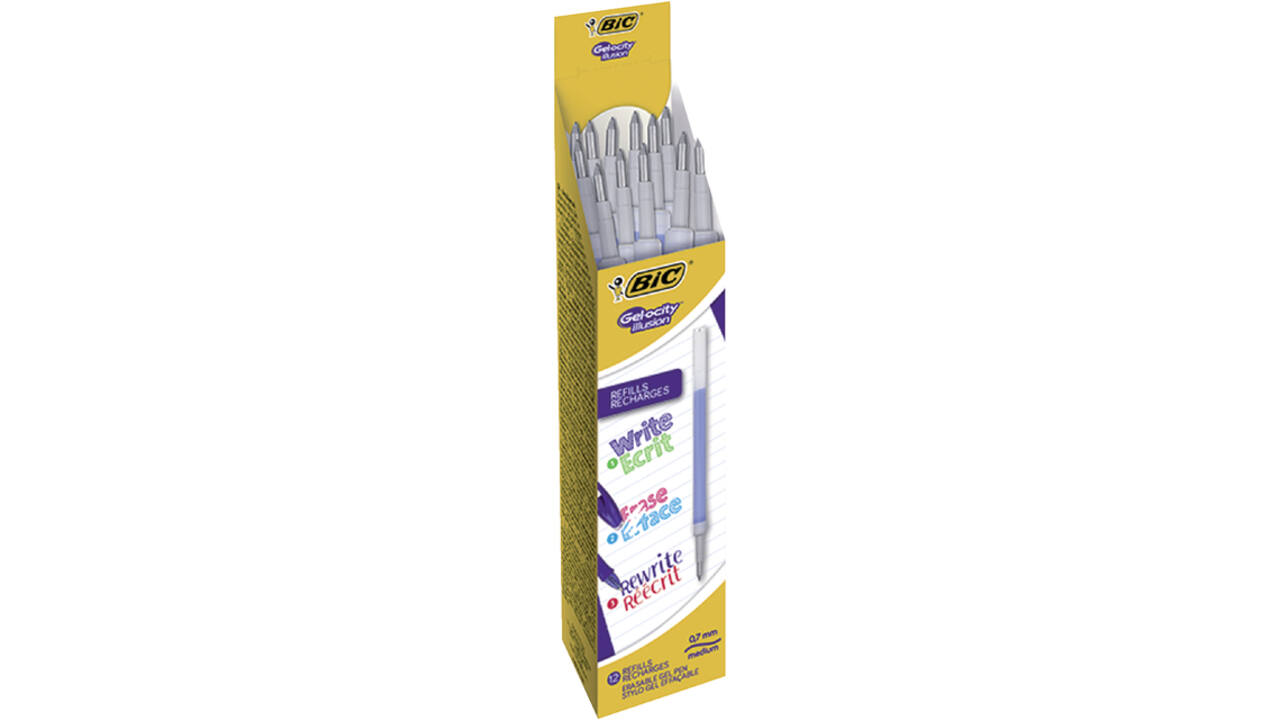 Gelschrijvervulling Bic Gel-ocity illusion medium blauw