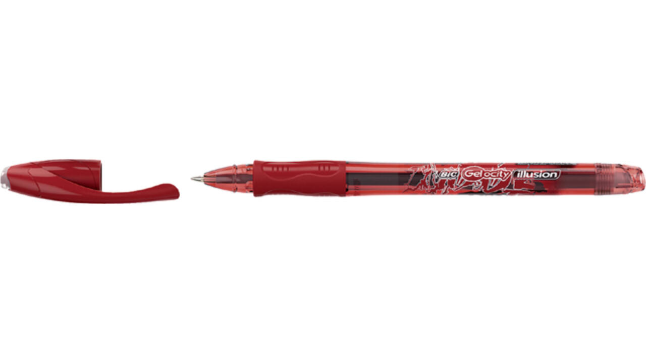 Gelschrijver Bic Gel-ocity illusion medium rood