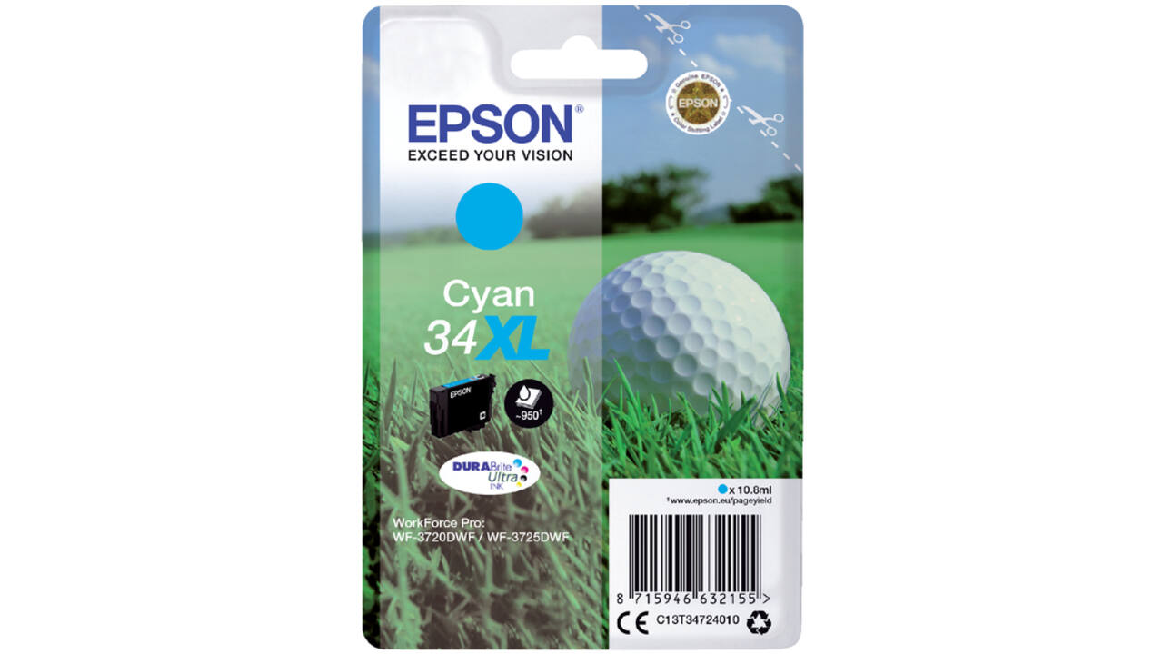 Inktcartridge Epson 34XL T3472 blauw