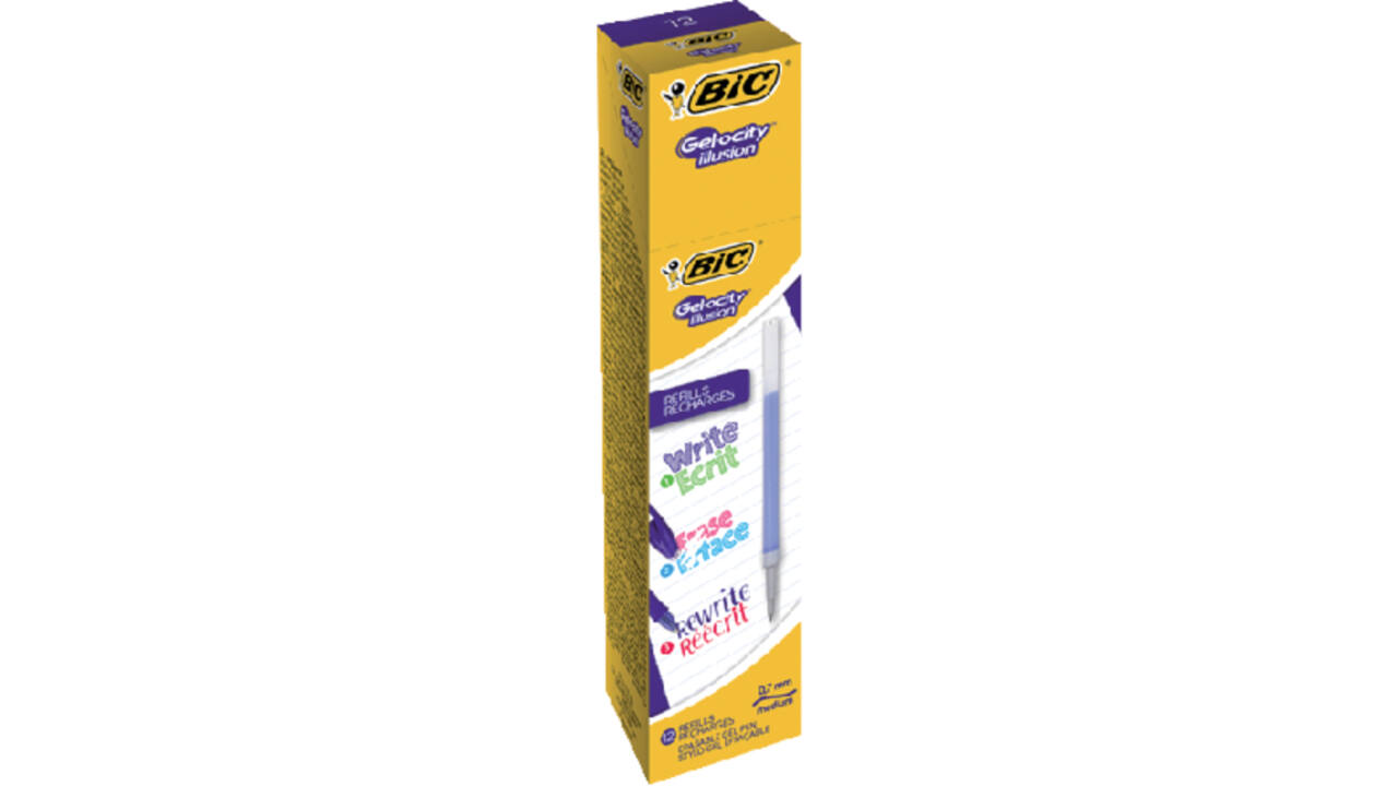 Gelschrijvervulling Bic Gel-ocity illusion medium blauw