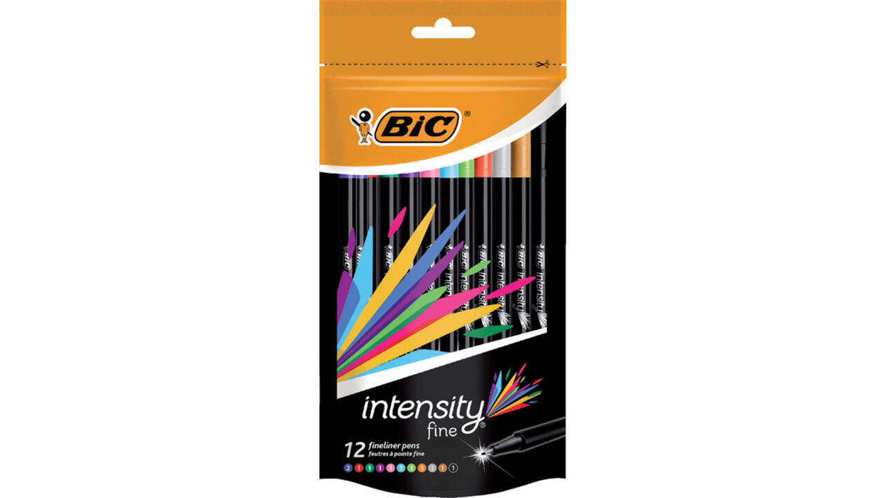Fineliner Bic intensity 0.4mm assorti