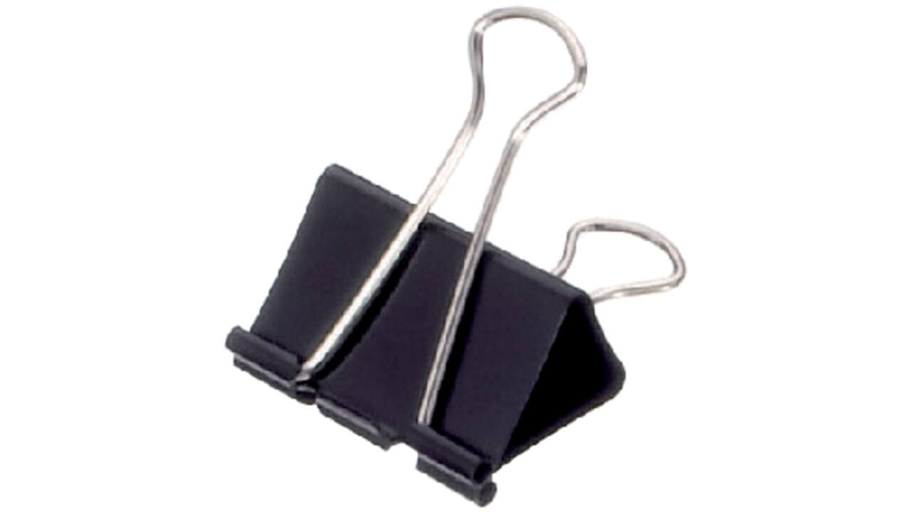 Papierklem MAUL 213 Foldback 40mm capaciteit 17mm zwart