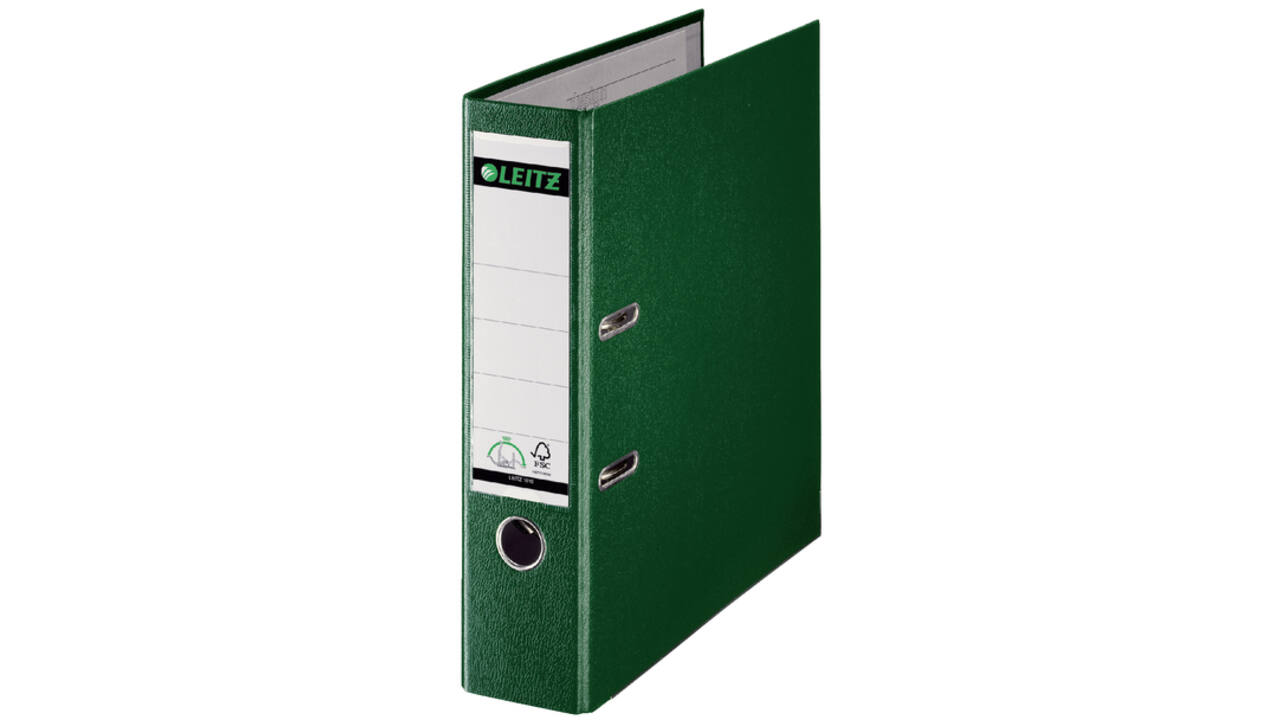 Ordner Leitz 1010 180° 80mm PP A4 groen