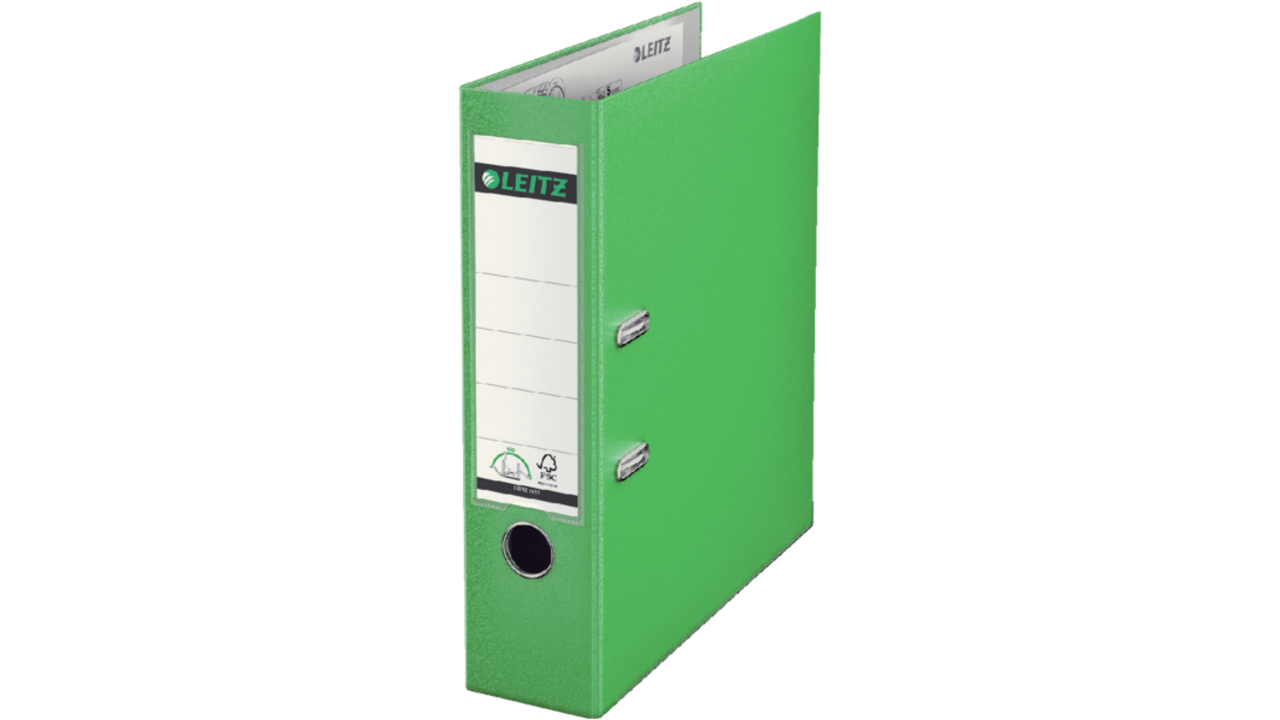 Ordner Leitz 1010 180° 80mm PP A4 lichtgroen