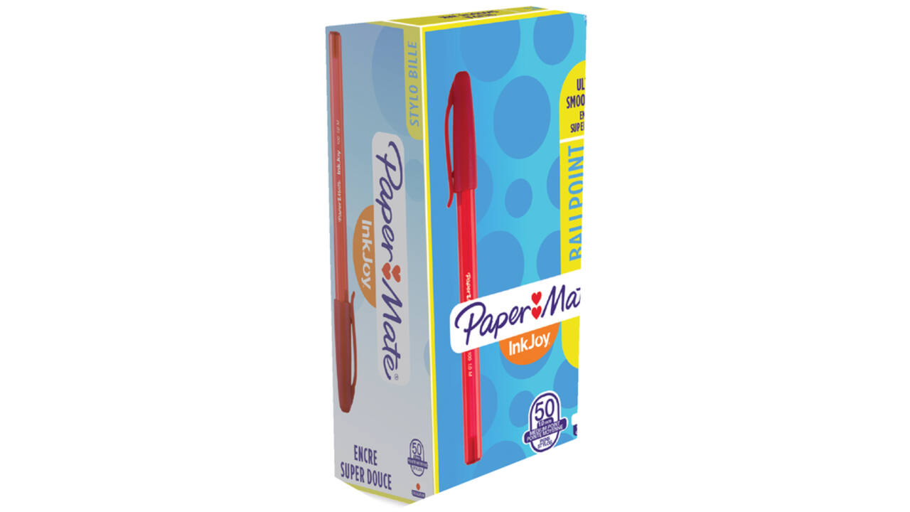 Balpen Paper Mate Inkjoy 100 medium rood