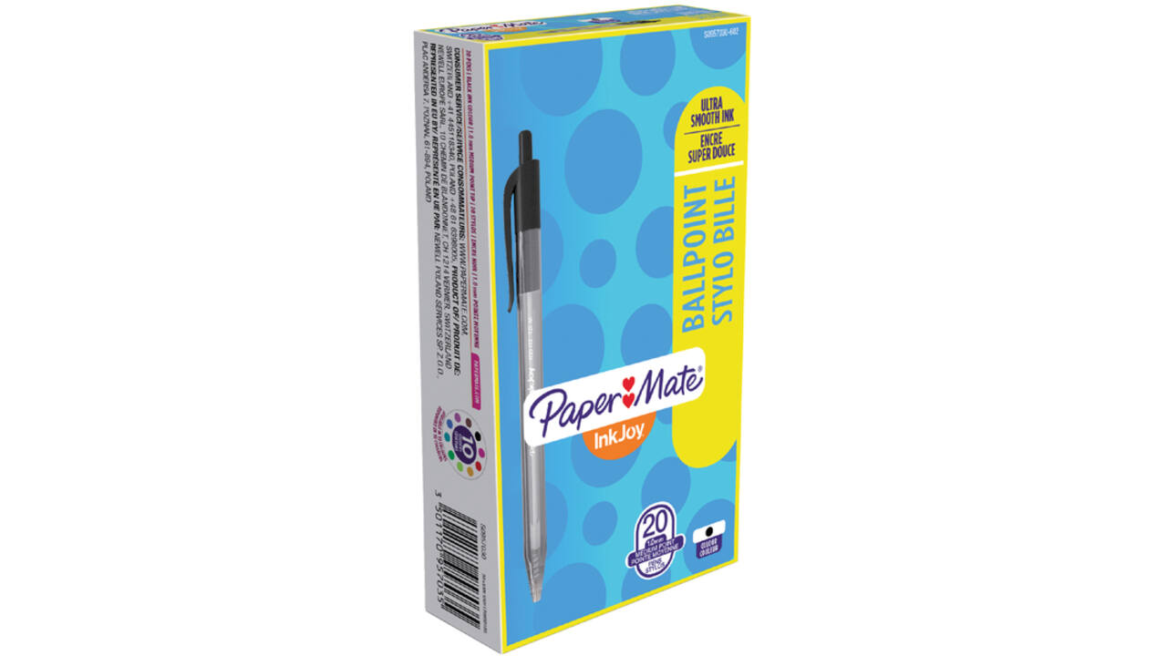 Balpen Paper Mate Inkjoy 100RT medium zwart