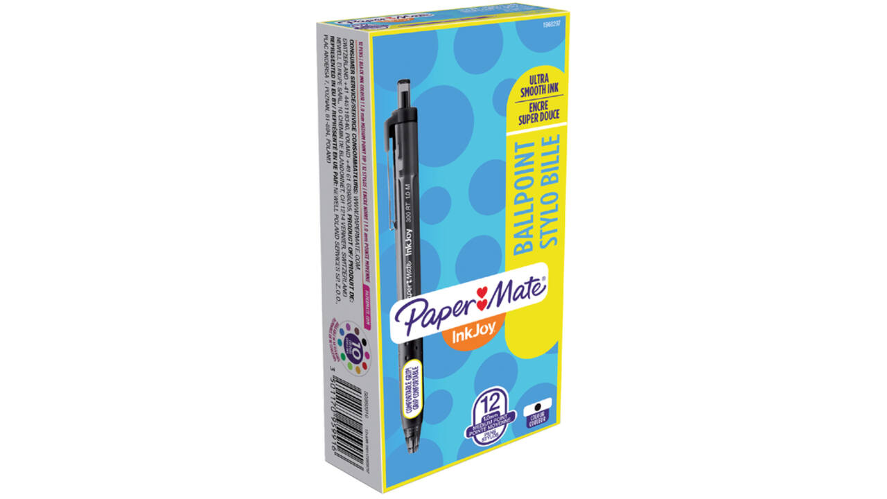 Balpen Paper Mate Inkjoy 300RT medium zwart