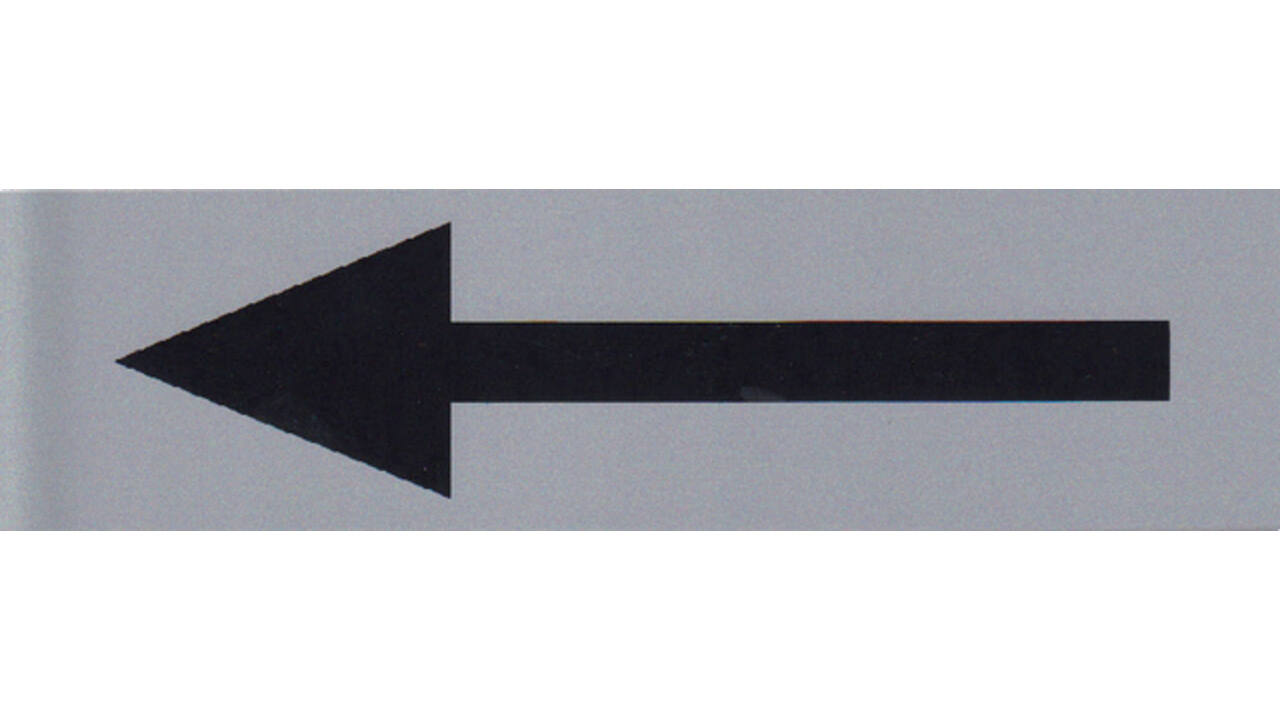 Infobord pictogram pijl 165x44mm