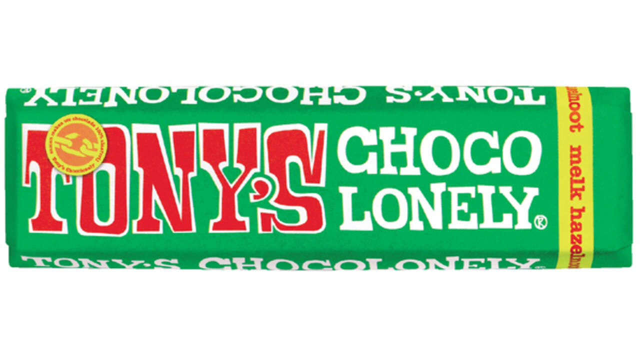 Chocolade Tony's Chocolonely hazelnoot reep 47gr