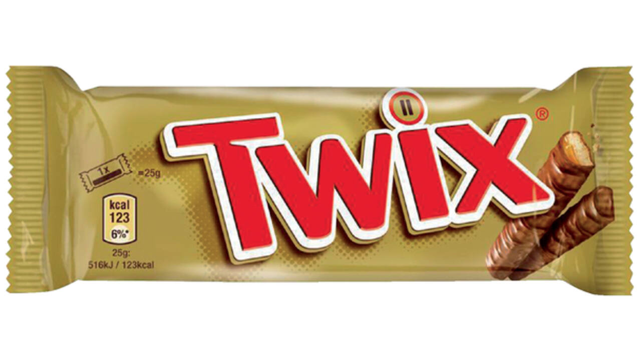 Snoep Twix reep 25x50 gram