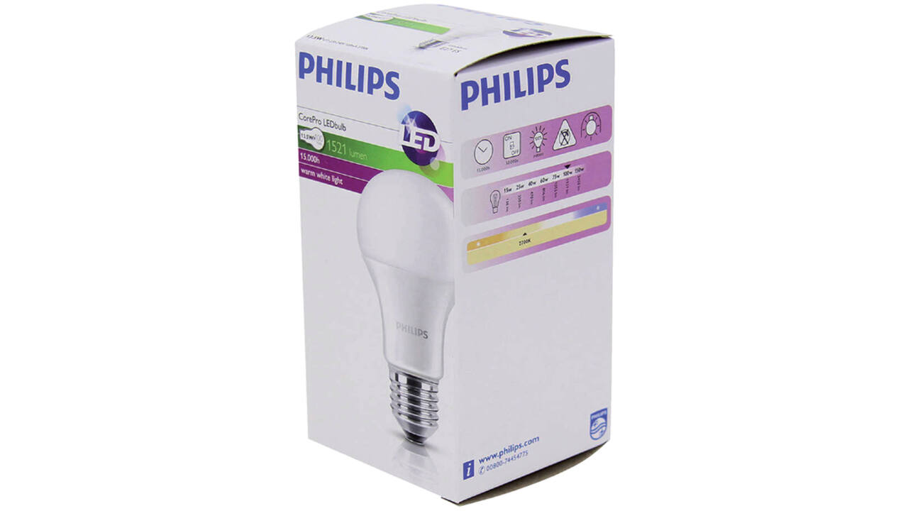 Ledlamp Philips CorePro LEDbulb E27 13,5W=100W 1520 Lumen