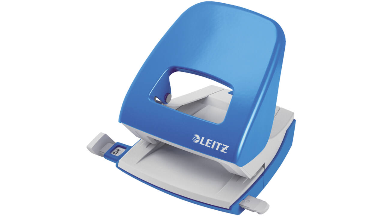 Perforator Leitz NeXXt 5008 2-gaats 30vel lichtblauw