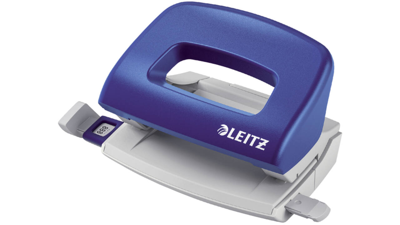 Perforator Leitz NeXXt mobiele 10 vel blauw