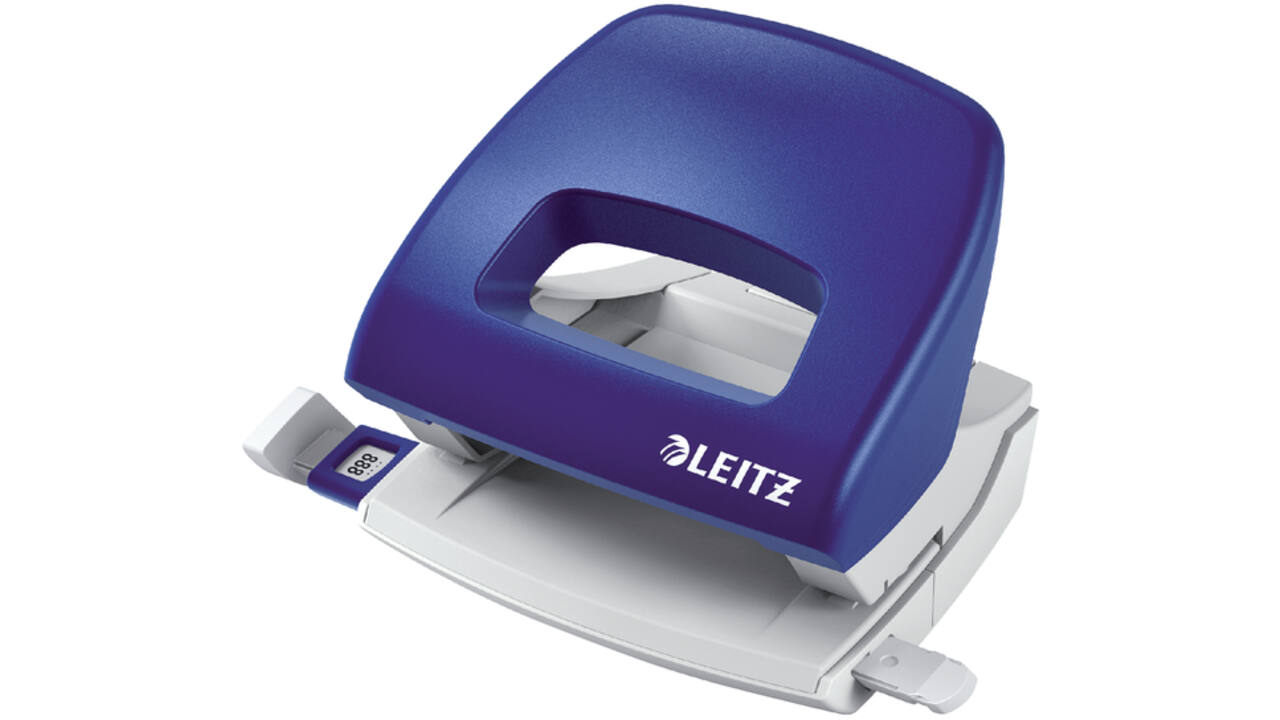 Perforator Leitz Nexxt bureau 16 vel blauw